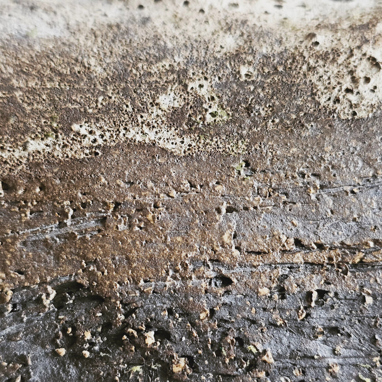 Pompei / vaso in grès nero stratificato