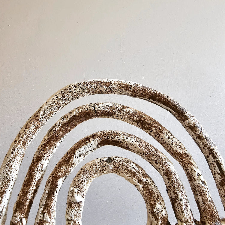 Animale / grès nero e smalti ossidati