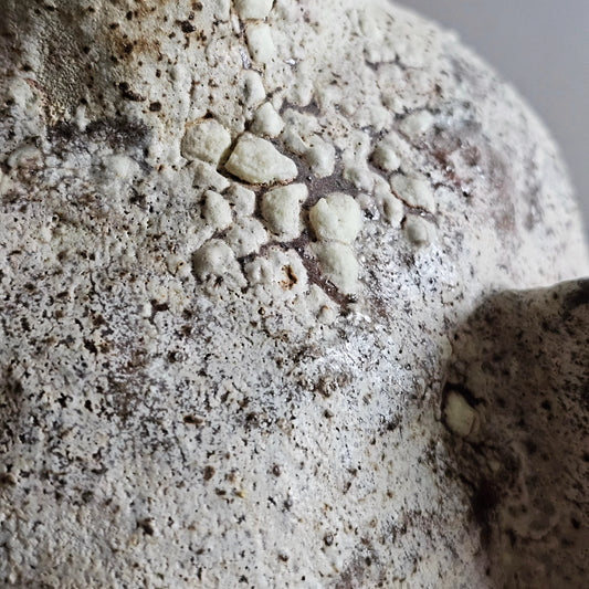 Fenice / vaso in grès rosso stratificato